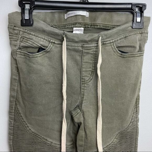 Urban Heritage Solid Green Distressed Skinny Jeggings Spandex Cotton Blend M - Picture 10 of 14